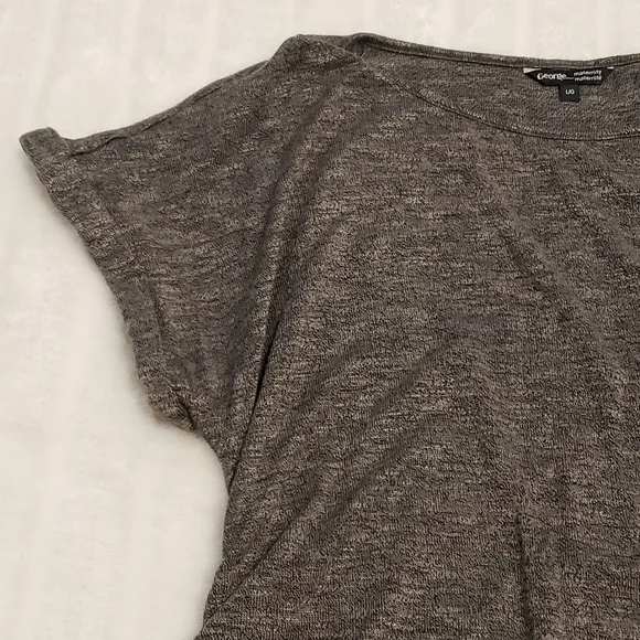 George Heathered Gray Rouched Sides Maternity Top - Picture 3 of 13